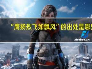 “鹰扬烈飞如飘风”的出处是哪里