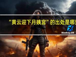 “黄云迎下月姨宫”的出处是哪里