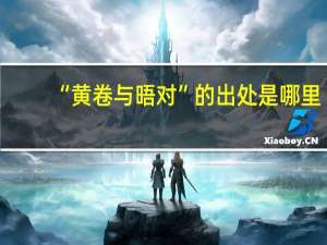 “黄卷与晤对”的出处是哪里