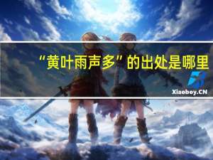 “黄叶雨声多”的出处是哪里