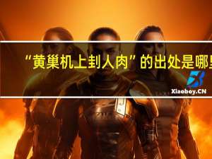 “黄巢机上刲人肉”的出处是哪里