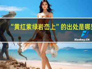 “黄红紫绿岩峦上”的出处是哪里