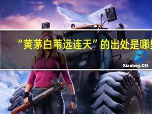 “黄茅白苇远连天”的出处是哪里