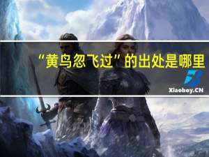 “黄鸟忽飞过”的出处是哪里
