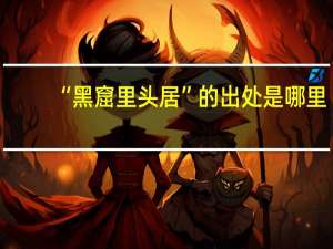 “黑窟里头居”的出处是哪里