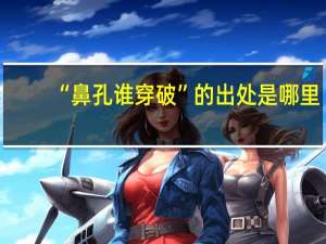 “鼻孔谁穿破”的出处是哪里