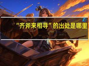 “齐斧来相寻”的出处是哪里