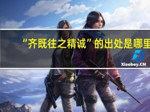 “齐既往之精诚”的出处是哪里