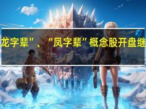 “龙字辈”、“凤字辈”概念股开盘继续大跌
