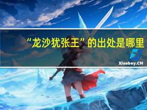 “龙沙犹张王”的出处是哪里