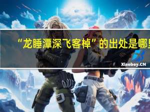 “龙睡潭深飞客棹”的出处是哪里