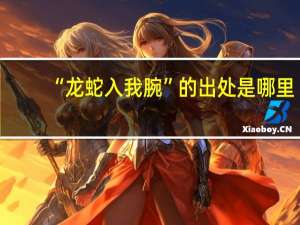 “龙蛇入我腕”的出处是哪里