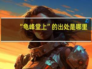 “龟峰堂上”的出处是哪里