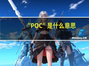 “POC”是什么意思