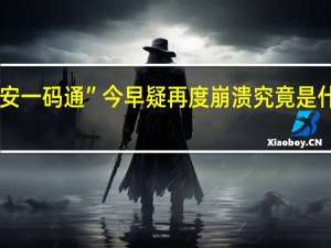 ”西安一码通”今早疑再度崩溃 究竟是什么原因呢？