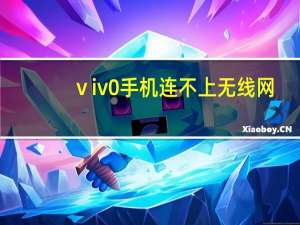 ⅴiv0手机连不上无线网（手机连不上无线网）