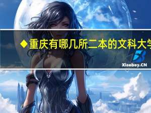 ◆重庆有哪几所二本的文科大学