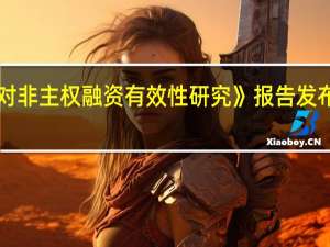 《中国对非主权融资有效性研究》报告发布外交部回应