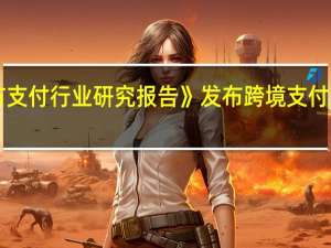 《中国第三方支付行业研究报告》发布 跨境支付新兴势力强势入局