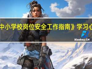 《中小学校岗位安全工作指南》学习心得体会