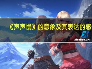 《声声慢》的意象及其表达的感情