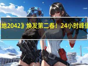《战地2042》焕发第二春！24小时峰值在线超8.8万人