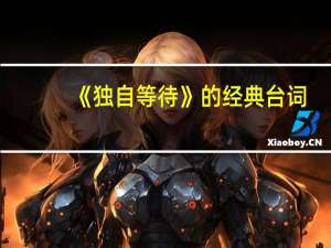 《独自等待》的经典台词