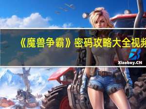 《魔兽争霸》密码攻略大全视频（《魔兽争霸》密码攻略大全）