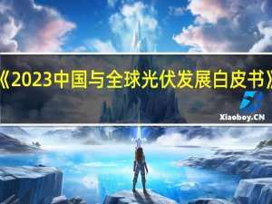 《2023中国与全球光伏发展白皮书》发布：到2030年中国太阳能光伏累计装机量达到1200GW