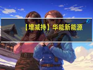 【增减持】 华能新能源(00958.HK)获Wellington Management Group增持763.65万股