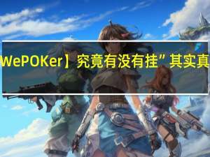 【WePOKer】究竟有没有挂”其实真的有挂