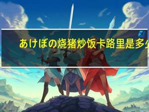 あけぼの 烧猪炒饭卡路里是多少