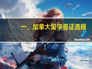 一、加拿大留学签证流程