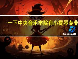 一下中央音乐学院有小提琴专业吗