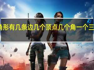一个三角形有几条边几个顶点几个角 一个三角形有几条高