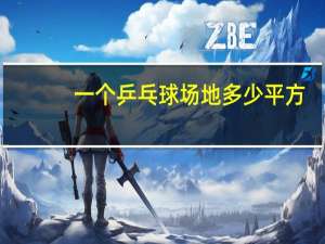 一个乒乓球场地多少平方