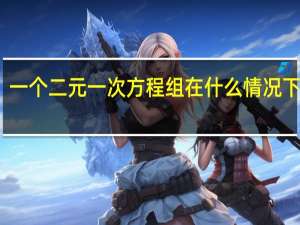 一个二元一次方程组在什么情况下无解