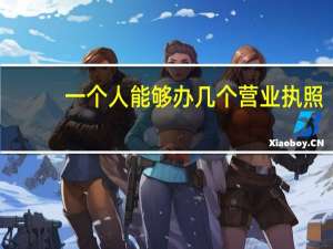 一个人能够办几个营业执照