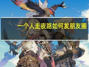 一个人走夜路如何发朋友圈
