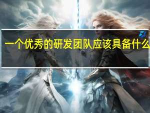 一个优秀的研发团队应该具备什么特征