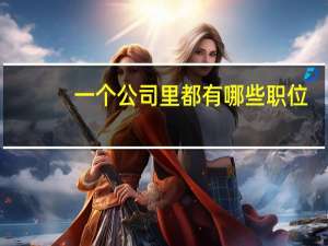 一个公司里都有哪些职位