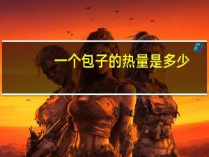 一个包子的热量是多少