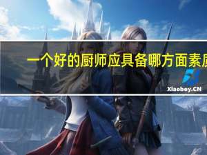 一个好的厨师应具备哪方面素质