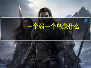 一个弱一个鸟念什么