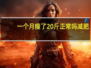 一个月瘦了20斤正常吗减肥（一个月瘦了20斤正常吗）