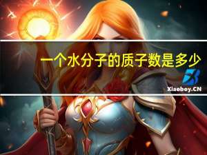 一个水分子的质子数是多少
