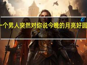 一个男人突然对你说今晚的月亮好圆好亮啊,是什么意思