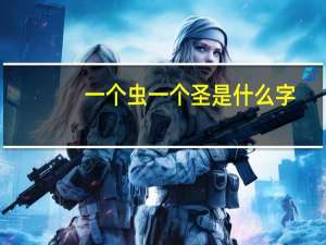 一个虫一个圣是什么字（一个虫一个圣）