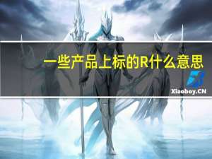 一些产品上标的R什么意思