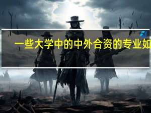 一些大学中的中外合资的专业如何,和普通专业有什么区别,毕业证及就业情况如何